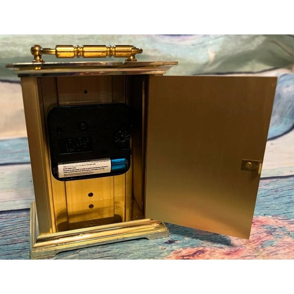 HTF Kienzle Quartz Germany President Carriage Clock Small Mantel Tested Works B9